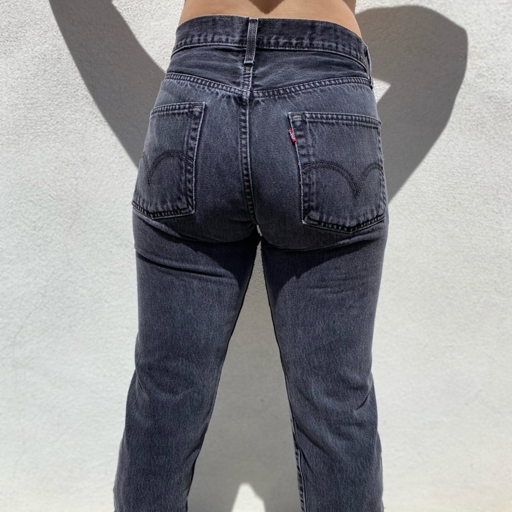 Faded black Levi’s